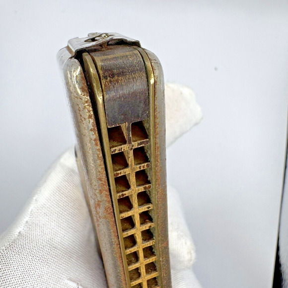 1940s M. Hohner Echo C Key Curved Harmonica Grand Prix Germany Original Box Read - Picture 13 of 16